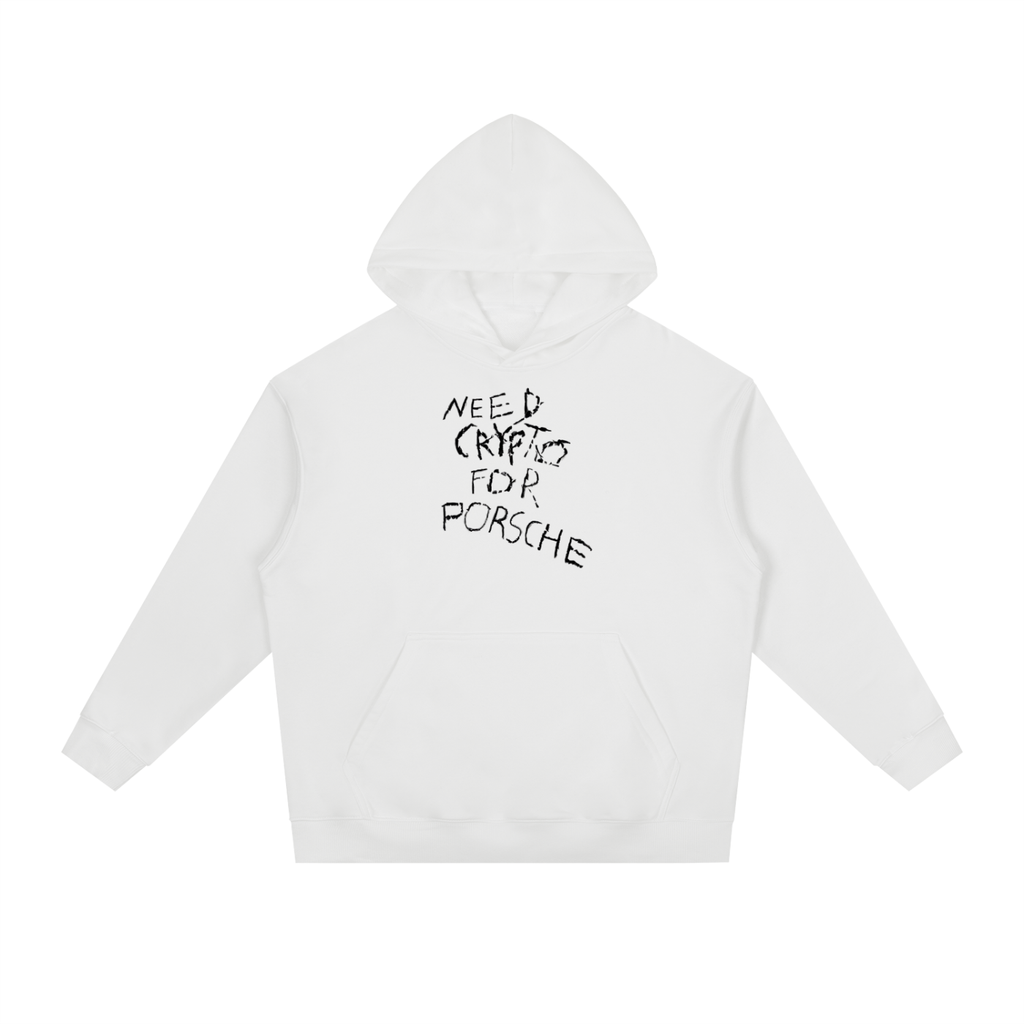 Need Crypto For Porsche: Essential Heavyweight Drop-Shoulder Hoodie
