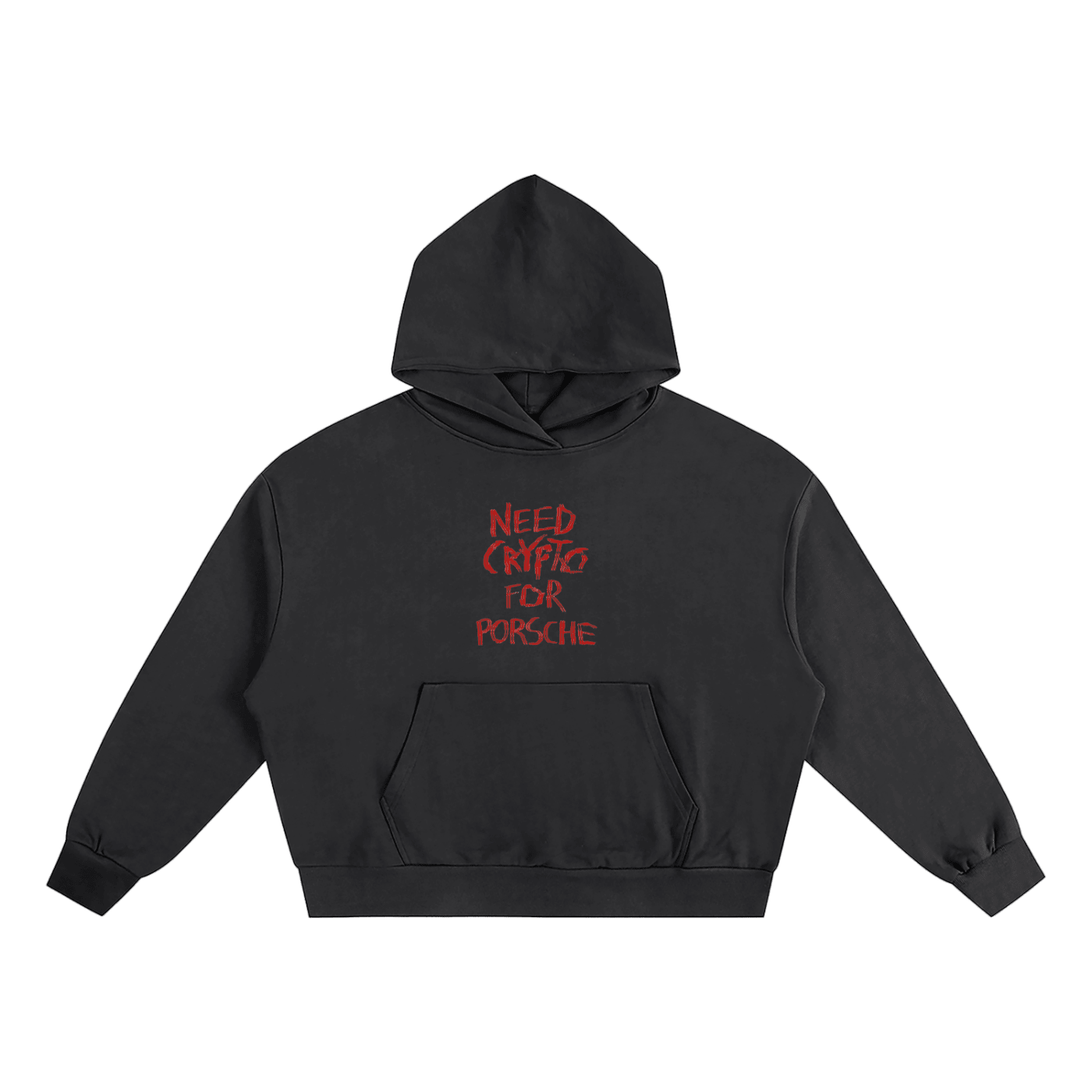 Need Crypto For Porsche: Boxy Oversized Hoodie - InitialC