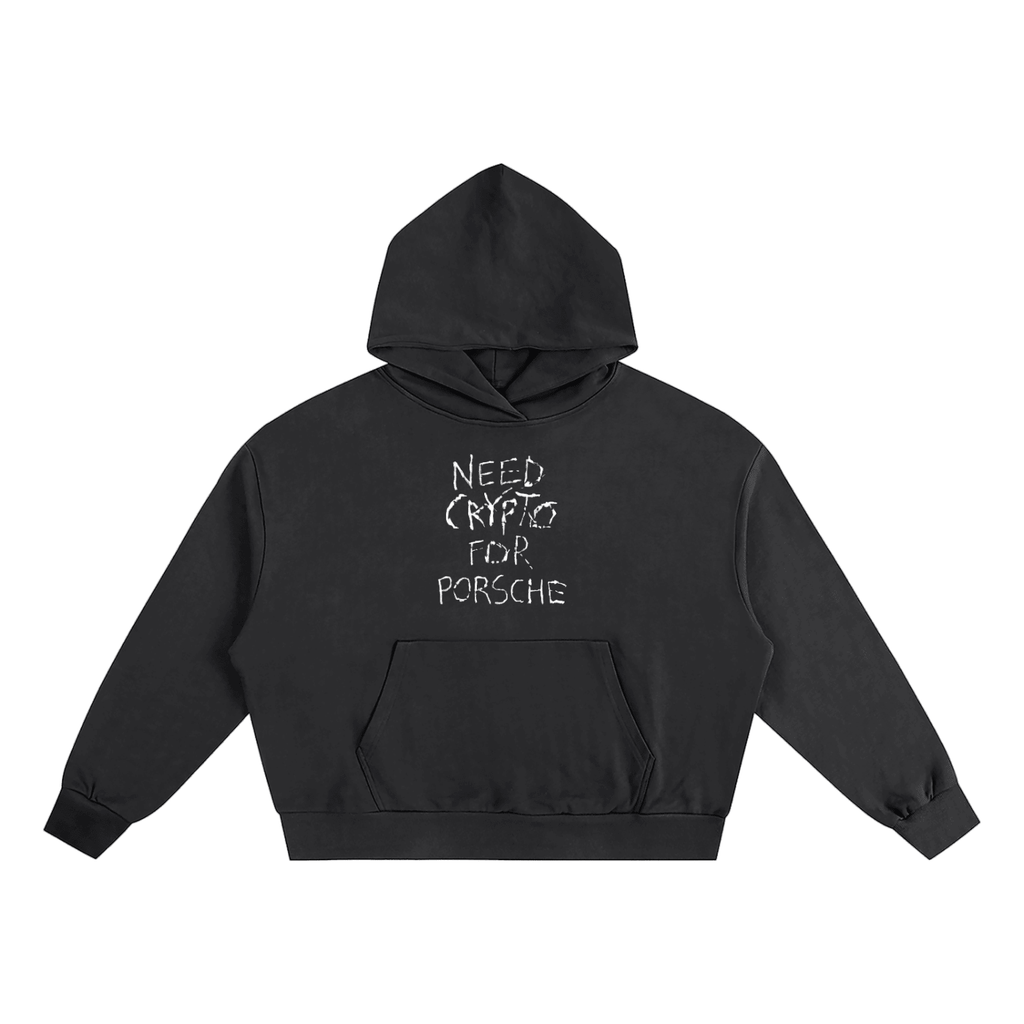 Need Crypto For Porsche: Boxy Oversized Hoodie - InitialC