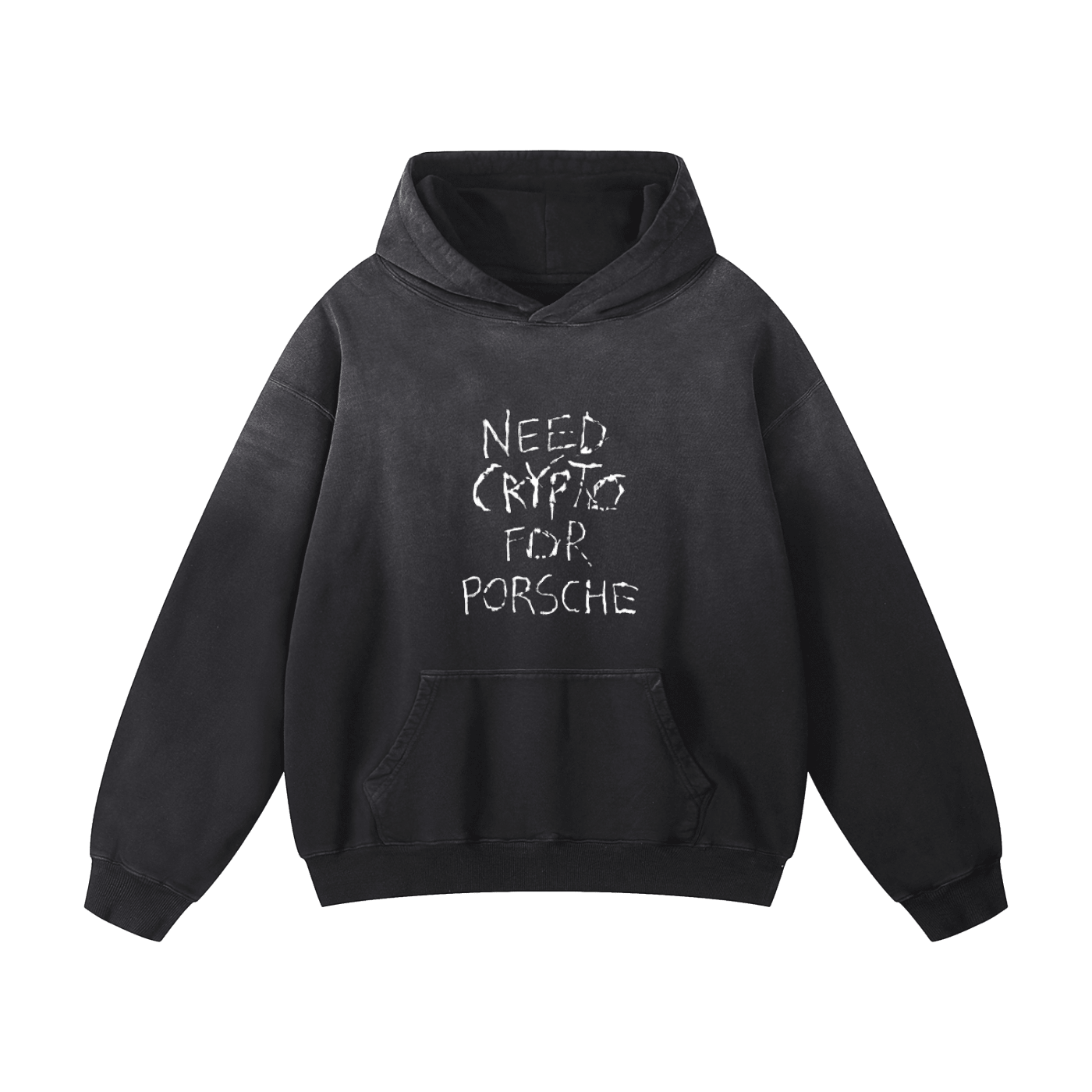 Need Crypto For Porsche: Heavyweight Sunfade Oversized Hoodie - InitialC