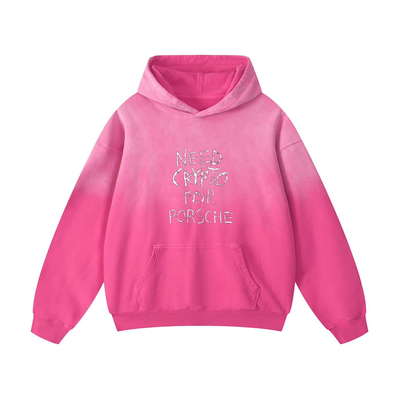 Need Crypto For Porsche: Heavyweight Sunfade Oversized Hoodie - InitialC