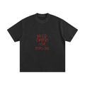 Need Crypto For Porsche: Heavyweight Vintage Washed Frayed T-Shirt - InitialC