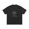 Need Crypto For Porsche: Heavyweight Vintage Washed Frayed T-ShirtNeed Crypto For Porsche: - InitialC