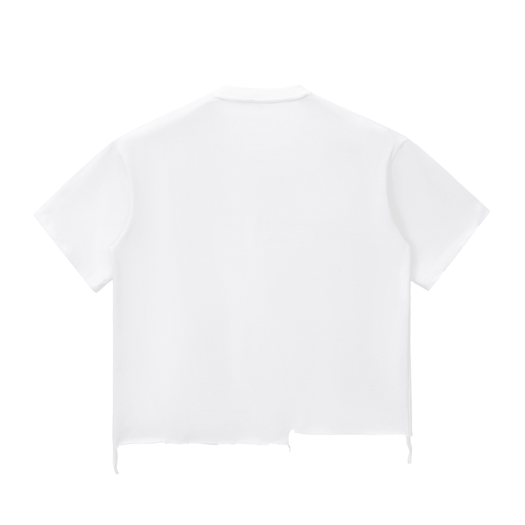 Need Crypto For Porsche: Snow Wash Raw - Hem Boxy T-shirt - InitialC