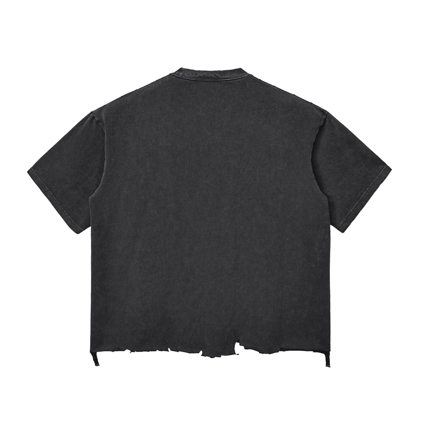 Need Crypto For Porsche: Snow Wash Raw - Hem Boxy T-shirt - InitialC
