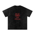 Need Crypto For Porsche: Snow Washed Oversized Cotton T-Shirt - InitialC