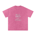 Need Crypto For Porsche: Snow Washed Oversized Cotton T-Shirt - InitialC