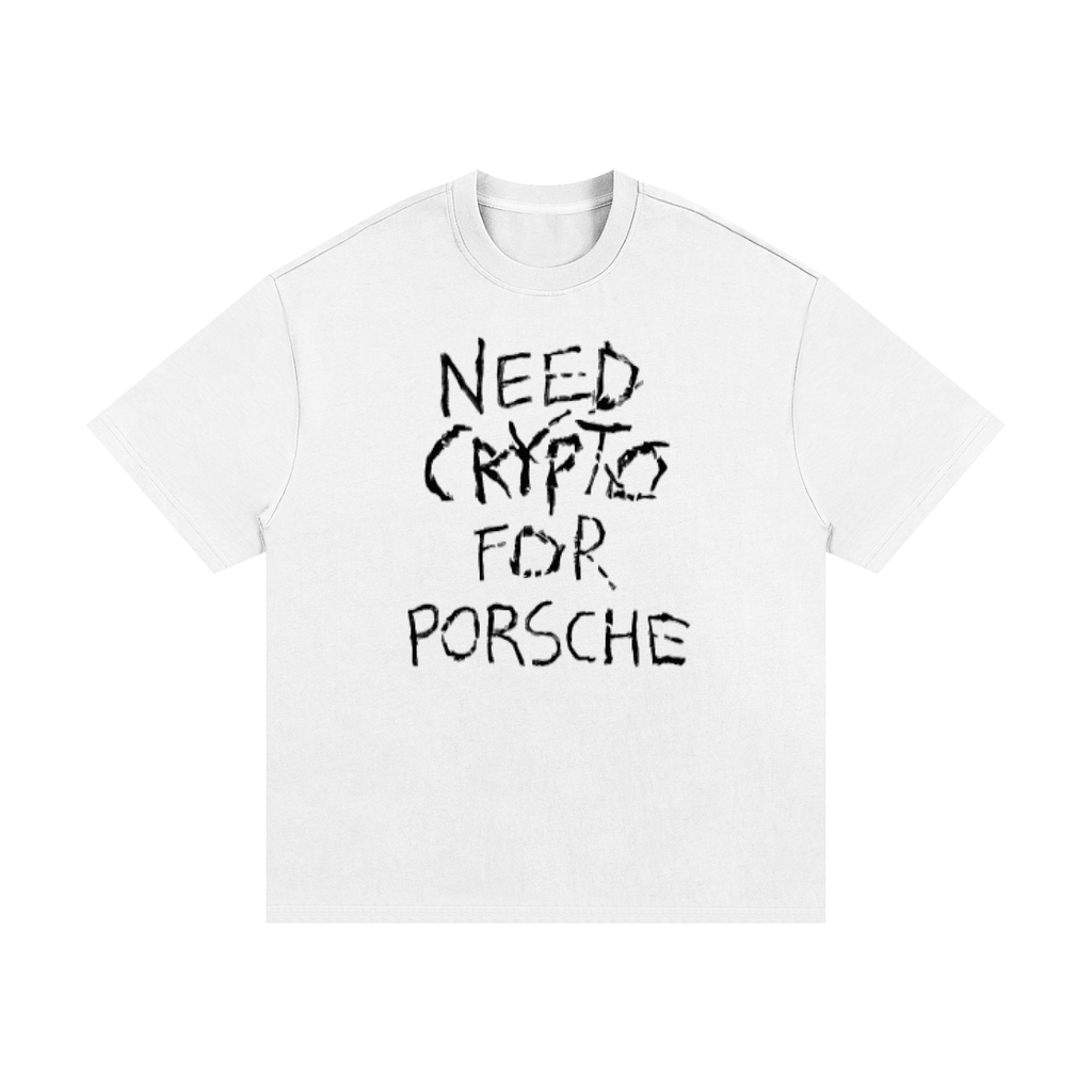 ORIGINAL Need Crypto For Porsche: Essential Heavyweight Cotton T-Shirt - InitialC