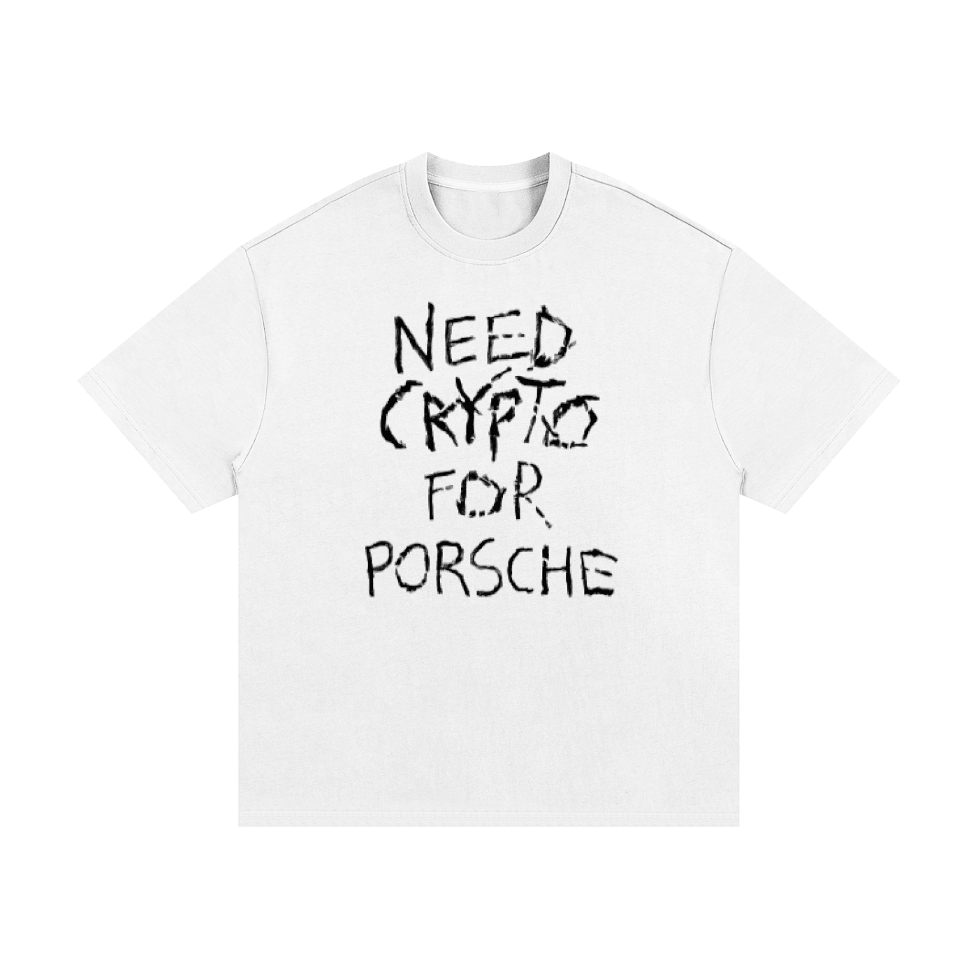 ORIGINAL Need Crypto For Porsche: Essential Heavyweight Cotton T-Shirt - InitialC